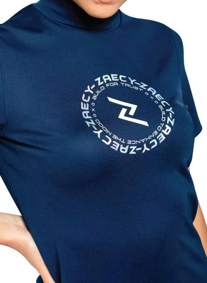 زيسي بلوزة نسائية بياقة عالية